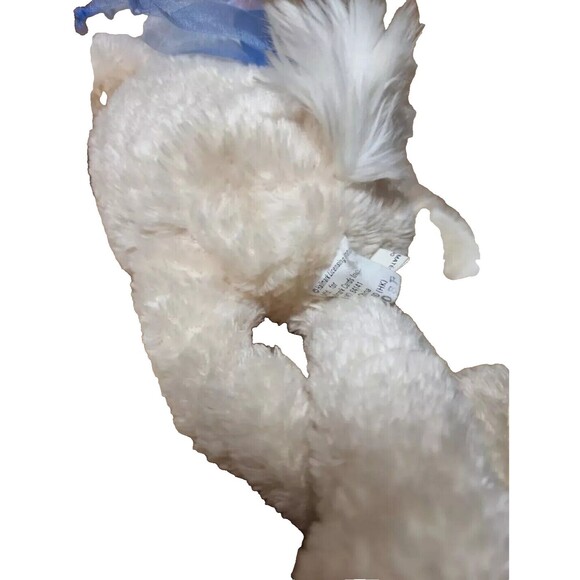 Hallmark Easter Bunny Rabbit Long Legged Cream Floppy Bean Bag Girl Toys 17" - Picture 5 of 5